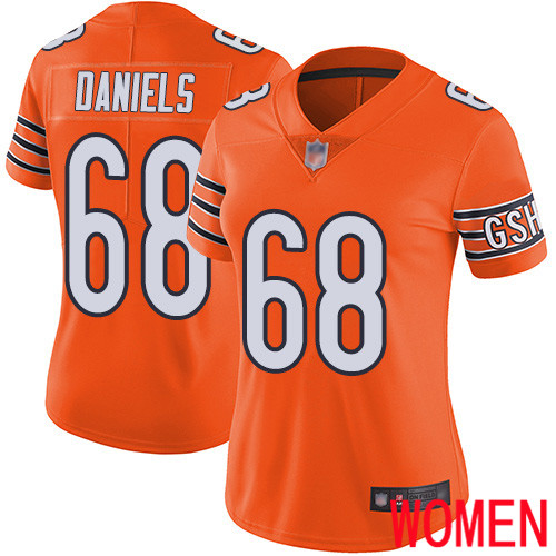 Chicago Bears Limited Orange Women James Daniels Alternate Jersey NFL Football 68 Vapor Untouchable